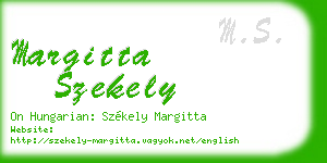 margitta szekely business card
